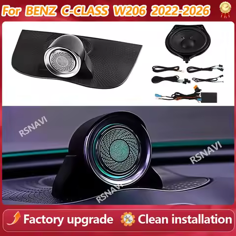 Mercedes W206 BENZ Speaker 64 Colors Rotating Center Speaker For Mercedes BENZ C-Class W206 2022-202