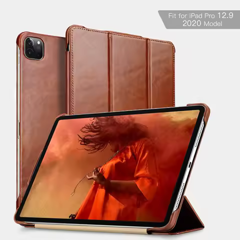 Genuine Leather Case Cover for New Apple iPad Pro 12.9 2022 High Quality Business Flip Cover For iPa
