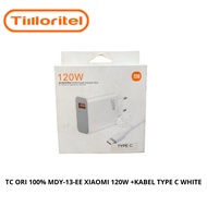 TC ORI 100% MDY-13-EE XIAOMI 120W + TYPE C WHITE CABLE