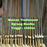 Bamboo Egrang 140Cm for Junior High School/Traditional Bamboo Egrang Toy/Jungkungan