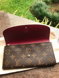 Dompet LV Louis Vuitton Emilie Wallet Monogram Asli / Ori / Authentic