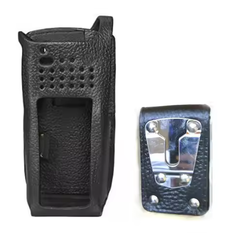 Walkie Talkie Original Soft Leather Case Cover Bag with Belt Clip for Motorola APX2000 APX4000 apx10