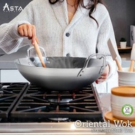 Stainless wok Asta 36cm non-stick