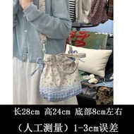 碎花包百搭女士斜挎包包大容量洋气单肩抽绳包夏天小挎包