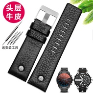 Suitable for Diesel Genuine Leather Watch Strap Large Dial Three Eyes DZ7333 7348 4318 Men Women Acc