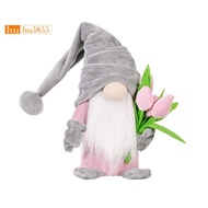 Tulip Gnomes Indoor Decorations, Spring Summer Gnome Holiday Decorations, Handmade Stuffed Plush Gno