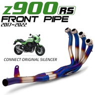 Modified Motorcycle Exhaust SystemMuffler, Slip-OnFront Connect Link Pipe Z900 Z900RS Z900RS 2017-20