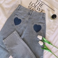 celana jeans wanita kekinian boyfriend jeans hhwaist