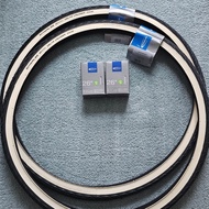 2pc 26 Inch Schwalbe Delta Cruiser & 2pc AV12 Tube / Etrto 37-590 / 26 x 1 3/8