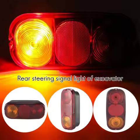 N62R-Excavator Rear Turn Signal Lamp Rear Brake Tail Lamp For JCB 2CX 3CX 4CX Project 12 & 21