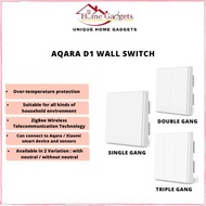 Xiaomi Aqara Smart Home Switch D1 Wall Switch Zigbee