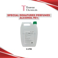5 LITRE Perfume Grade Ethanol 95% – Special Denatured Alcohol | For Perfume & Fragrance Making