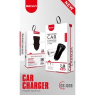 ONESAM OS-G06 2.4A Automax 2 USB Dual Output Fast Charging Quick Charge Car Charger