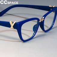 45605 Cat Eye Glasses Frames Women Rhinestone Decoration Styles Optical Fashion Computer Glasses eo