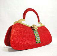 Tas Pesta Wanita Farnell 2649/2669 RMB Clutch Kondangan Cantik Kebaya Permata Glitter