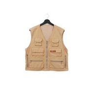 Back to Green-經典釣魚背心 拉鍊卡其 多口袋 v-20/vintage vest