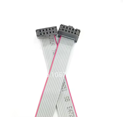 2.54MM Pitch FC-10PIN 2*5P 10/20/30/40/50/60CM/1M JTAG ISP DOWNLOAD CABLE Gray Flat Ribbon Data Cabl