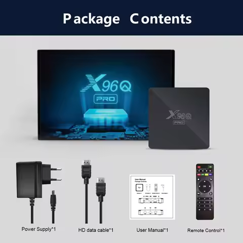 X96Q PRO Android TV BOX Allwinner H313 WIFi HDR10 4K 2GB 16GB Media Player Voice Assistant X96Q Pro 