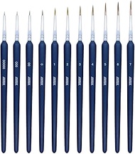 11Pcs Fine Detail Paint Brushes Set Fine Tip Paint Brush Miniature Mini Paints Brush for Watercolor,