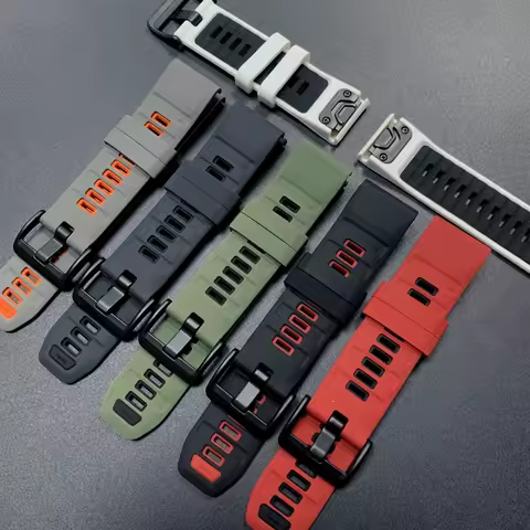 22/26mm Silicone Strap For Garmin Forerunner 970 Bracelet Fenix 8x 7X/7 E 8 PRO/Enduro/Tactix 8 Quat