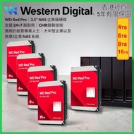 4TB Red Pro｜3.5" NAS 企業級硬碟｜7200RPM｜256M Cache｜支援 24×7 高耐用｜CMR錄製技術｜WD4005FFBX【香港行貨】