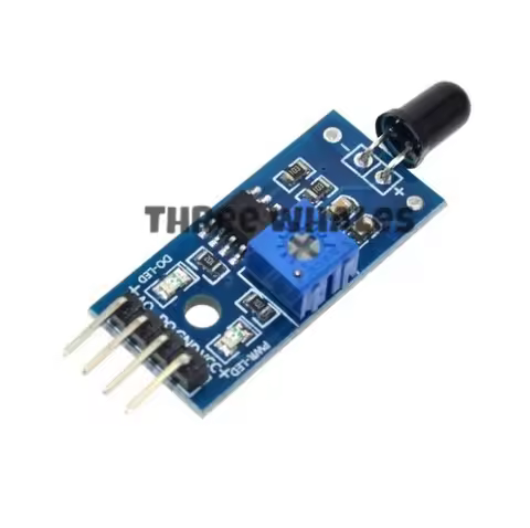 High quality LM393 4 Pin IR Flame Detection Sensor Module Fire Detector Infrared Receiver Module