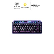 คีย์บอร์ดไร้สาย - AULA x LEOBOG AMG65 - Dual Display Gasket Mechanical Keyboard คีย์อังกฤษ รับประกัน