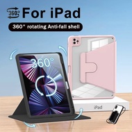360 Rotate Clear Case for IPad 11th 10th 7/8/9th Air11 Air4 Air5 Air13 Pro 11 12.9 Protective Cover 