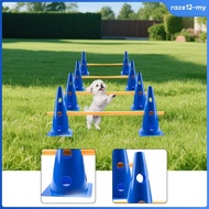 [RazecaMY] Dog Agility Hurdle Cone Set for Football Exercise Jumps Outdoor Sports