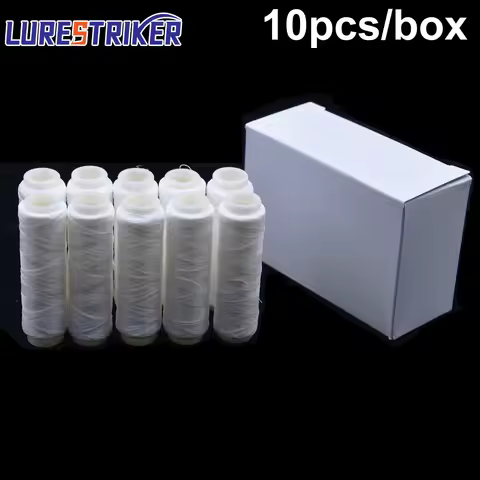 10pcs/box PJ-1/2/3/4/5/7 High Tensile Polyester Bait Elastic Thread Spool Sea Fishing Bait Elastic F