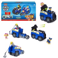 PAW Patrol Chase Split-Second 2-in-1 Transforming Police Cruiser Vehicle with Chase and Skye