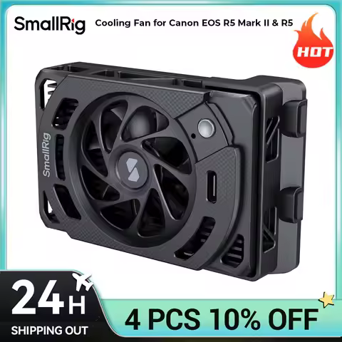 SmallRig Cooling Fan for Canon EOS R5 Mark II & R5, for FX3/ FX30 / ZV-E1 / ZV-E10 II / ZV-E10 / A7 