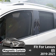 For Lexus ES ES200 ES250 ES300h ES350 XZ10 2019-2023 Car Curtain Window Sunshade Covers Magnetic Sun Shade Visor Solar Shield