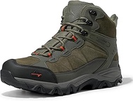 Men's Hiking Boots Waterproof Trekking Outdoor Mid Backpacking Mountaineering Shoes Js19004m,Size 8