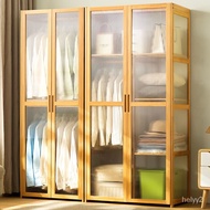 Almari Baju kayu Almari Pakaian Kabinet Baju Large size Wardrobe Clothes Storage Cabinet bamboo Home Furniture  衣柜 衣橱