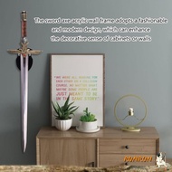 RUNUN Set of 2 Elegant Swords Holder Practical Acrylic Axes Wall Mounted Rack Vertical Showcases Sta