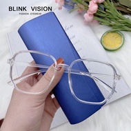 Kacamata lensa minus kekinian gaya unissage vintage korean ukuran 0.50-4.00 free box dan lap