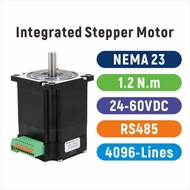 M3TP NEMA23 Closed Loop Integrated Stepper Motor Drive 57mm RS485 Modbus 4096-Line 3000rpm 1.2N.m 24
