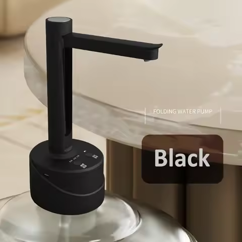 Electric Water Pump Dispenser 2 in 1 Desktop Water Bottle Dispenser 19 Liters Foldable Rechargeable 