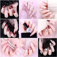 Fake Nail 24Pcs with Nail Stickers Glue