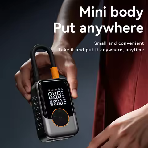 Tire Inflator with LED Light Inflation Air Pump Portable Tire Inflation Pump for Electric Motorcycle
