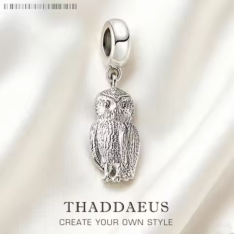 Owl Charm Fashion Jewelry Summer Brand New Trendy 925 Sterling Silver Cute Pendant