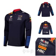 Red Bull Racing 2024 Team Quarter Zip Jacket Formula One 1 F1 Jaket Redbull Navy