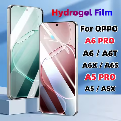 2 Pcs High Sensitive Hydrogel Film for OPPO A5 A6 Pro A5X A6X A6S A6T, Transparent Soft TPU Screen P