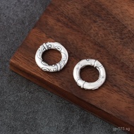 Silver bracelet, crafted like a fish in water, with a vintage circular design diy New999Accessory ri
