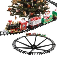 Electric Christmas Train Tracks Set Christmas Toy, Sound & Light Electric Christmas Train zhicmemy