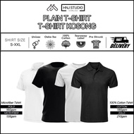 Plain T-Shirt Kosong - HNJ Studio Unisex Premium T-Shirt Adult The Best Ever Round Neck Plain Microfiber 135gsm / 100% Cotton T-Shirt 190gsm / Polo Tee 210gsm / Polo Tshirt 160gsm T Shirt Quick Dry Water-Resistant Breathable Comfortable Unisex Man Woman