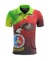 PGBI Creative Thinking Design New Customized Chapter Name Sublimation PGBI GUARDIANS 3D POLO T SHIRT