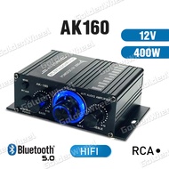 Ak380/Ak370/Ak270/Ak170 800w Amplifier Mini Bluetooth 12volt Home Car Hifi Power Amplifier Mini Blue