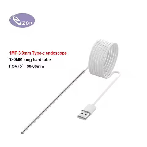 1MP 3.9mm Rigid Tube Endoscope FOV 75° Type-C Interface Android Mobile Phone Industrial Pipeline Ins